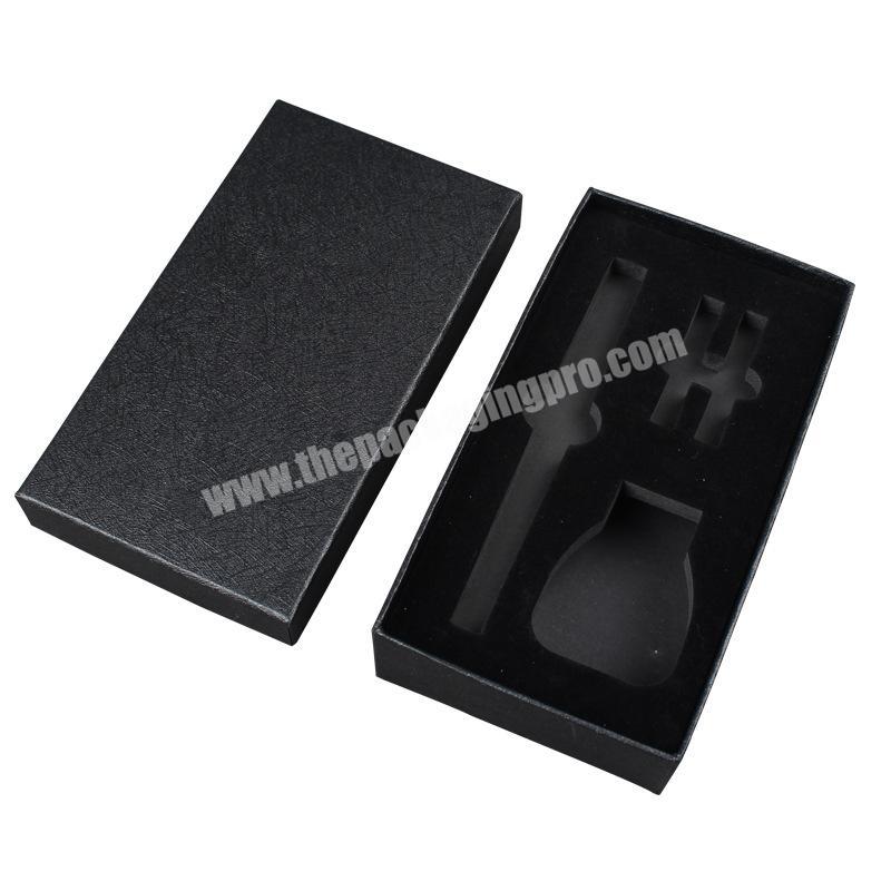 Custom logo black paper gift box cardboard packaging for pen cheap wholesale