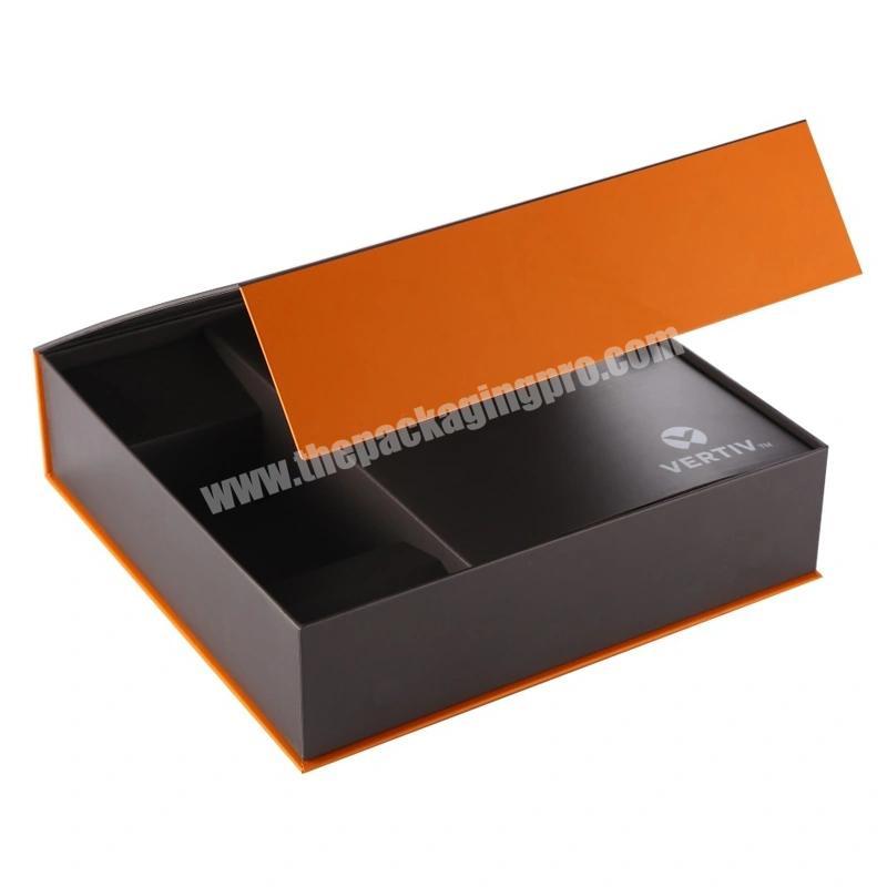 Custom Logo Book Shape Gift Packaging Paper Box With Inserts