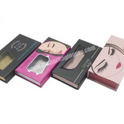 custom logo cardboard paper eyelash packaging box
