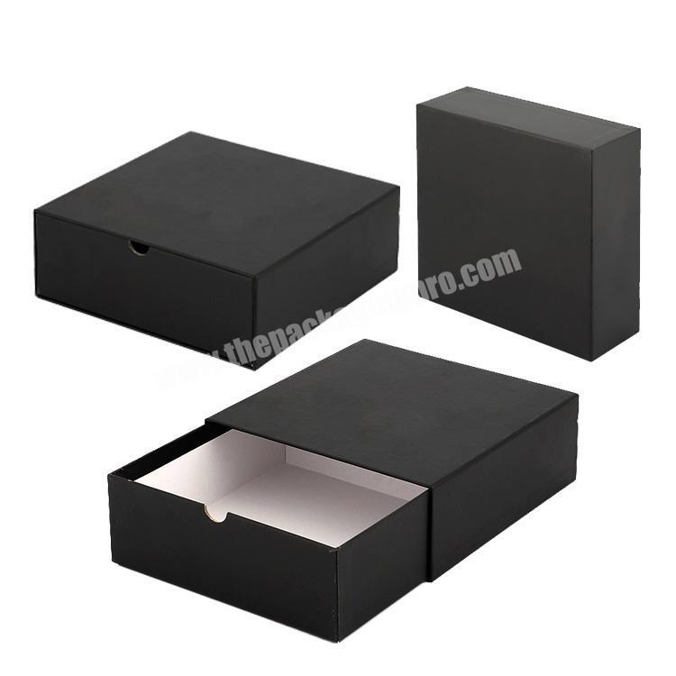 Custom Logo Cheap Printed Rigid sliding drawer Cardboard slipcase gift boxes wholesale