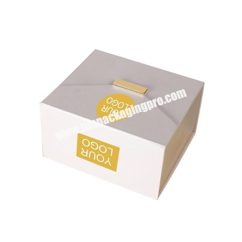 custom logo Clamshell cosmetic magic box for face skin care packaging