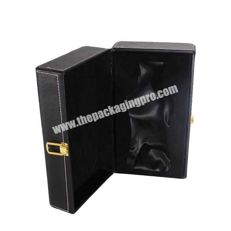 Custom Logo Coated Paper Silk Lined Gift Boxes Wine packaging gift Box