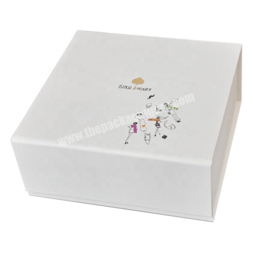 Custom logo collapsible folding magnet paper cardboard gift box for Christmas gift packaging