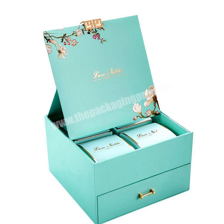 Custom logo colors recyclable portable luxury fashion moon cake gift packaging paper box
