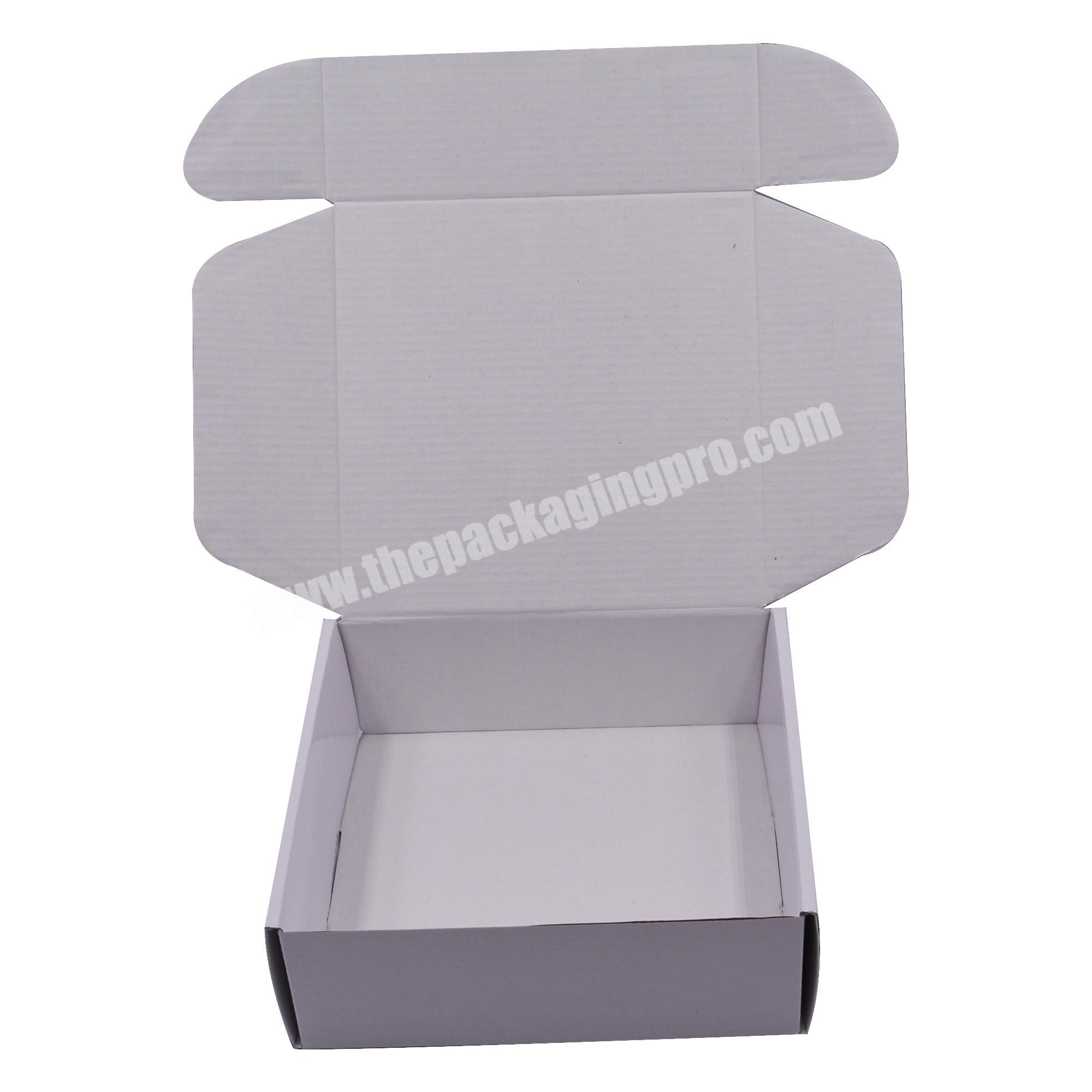 Custom Logo Corrugated Cardboard Packaging Colored Printed Customised Flat Mailing Boxes Mailer Box
