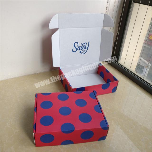 Custom logo corrugated foldable packaging box cardboard paper gift box folding mailer box