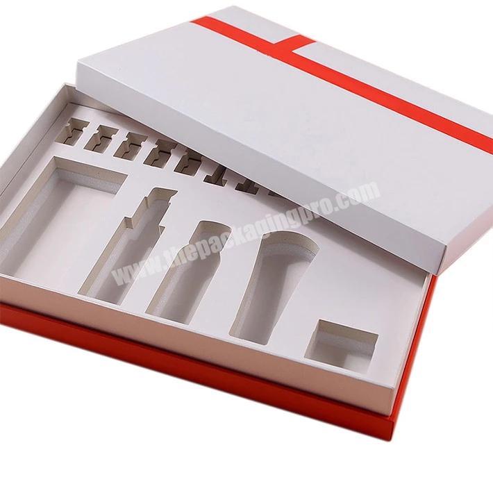 Custom Logo Cosmetic Makeup Packaging Cardboard Gift Set Box With EVA Foam Insert