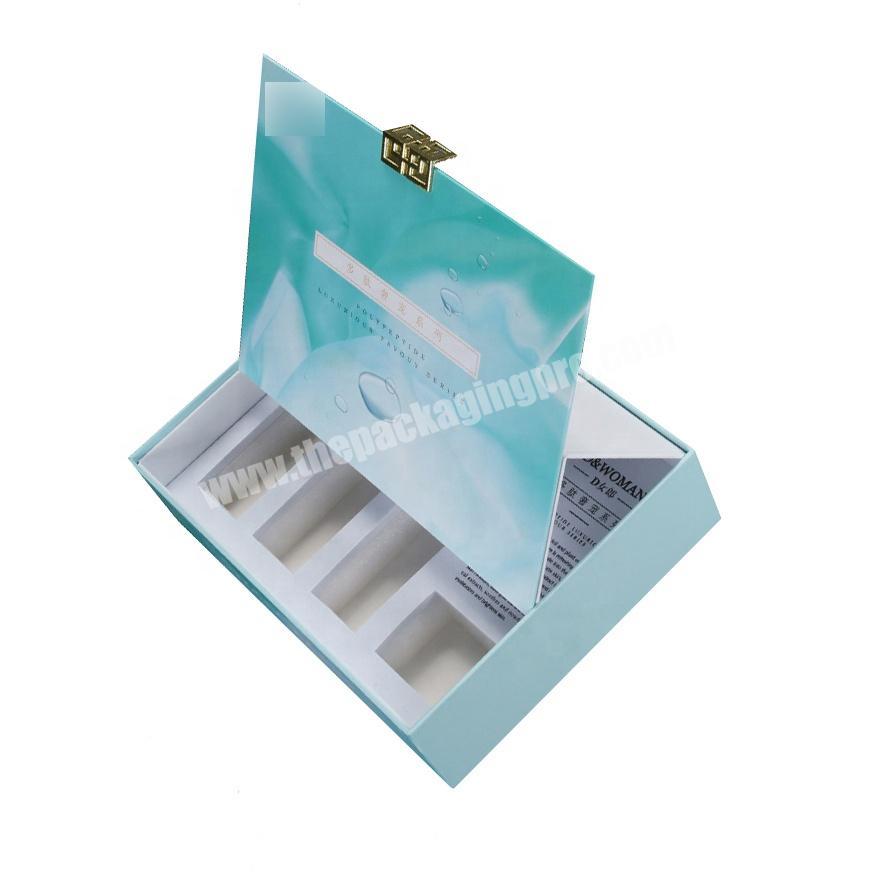 custom logo creative flip top cosmetic offset printing High quality paper box custom printed skin care packaging box