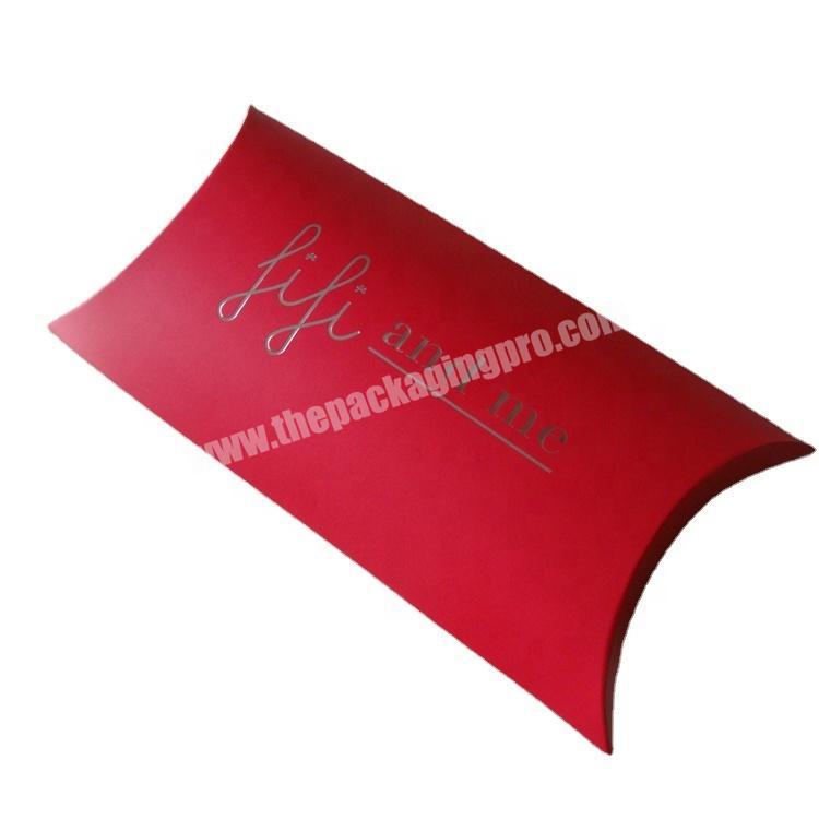 Custom logo creative printed fancy clothes paper packaging pillow box