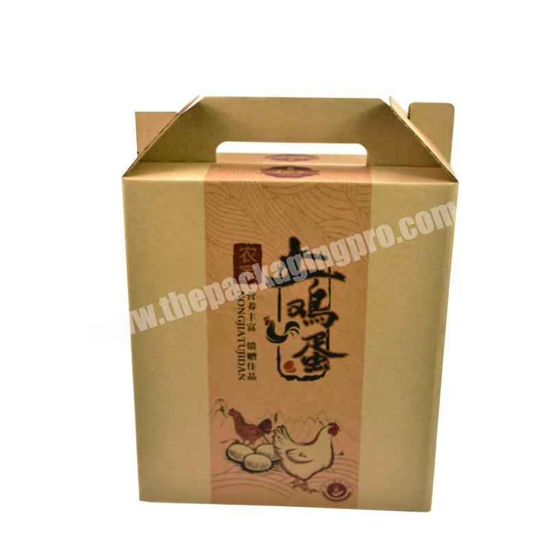 Custom logo design corrugated egg corrugated carton box for packaging