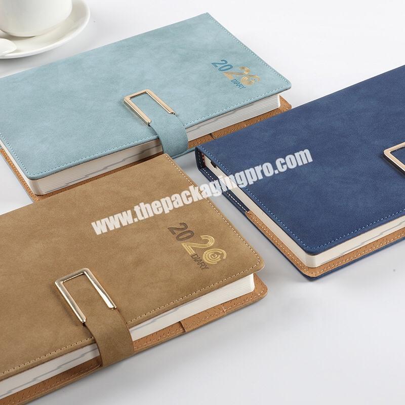 Custom Logo Design Elegant Business Academic Diary Agenda Organizer Planner  Magnetic Clasp A5 PU Leather Notebook