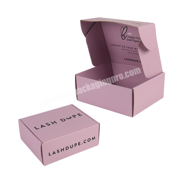 Custom Logo Design Flat Corrugated Cardboard Mailing Packaging Shipping Carton Boxes