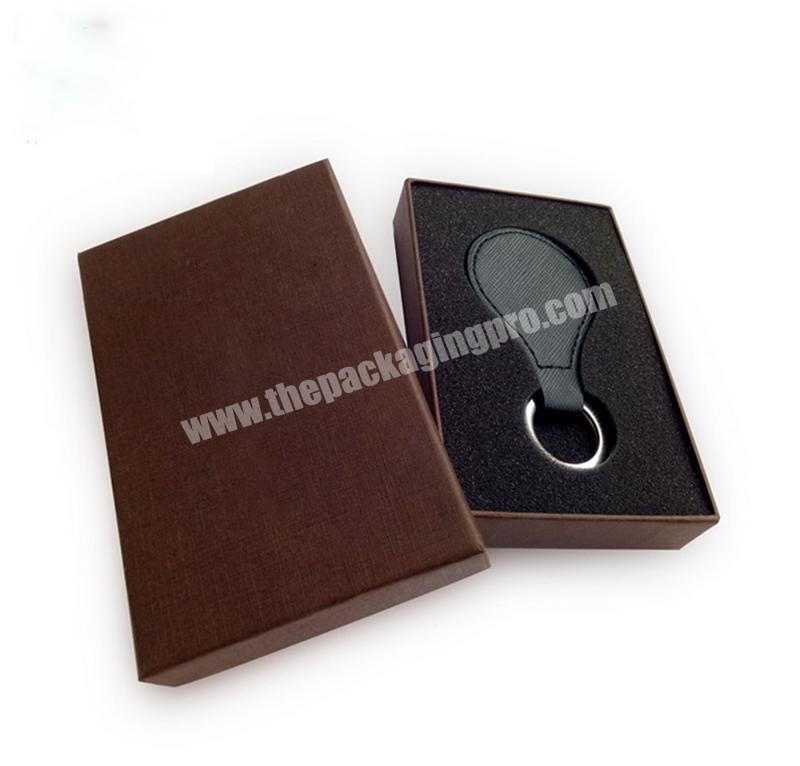 Custom Logo Design Pack Chain Packaging Supplies Recyclable Paper Car Key Gift Packing Box