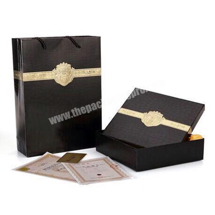 Custom logo drawer box cardboard jewelry packaging slide paper gift box