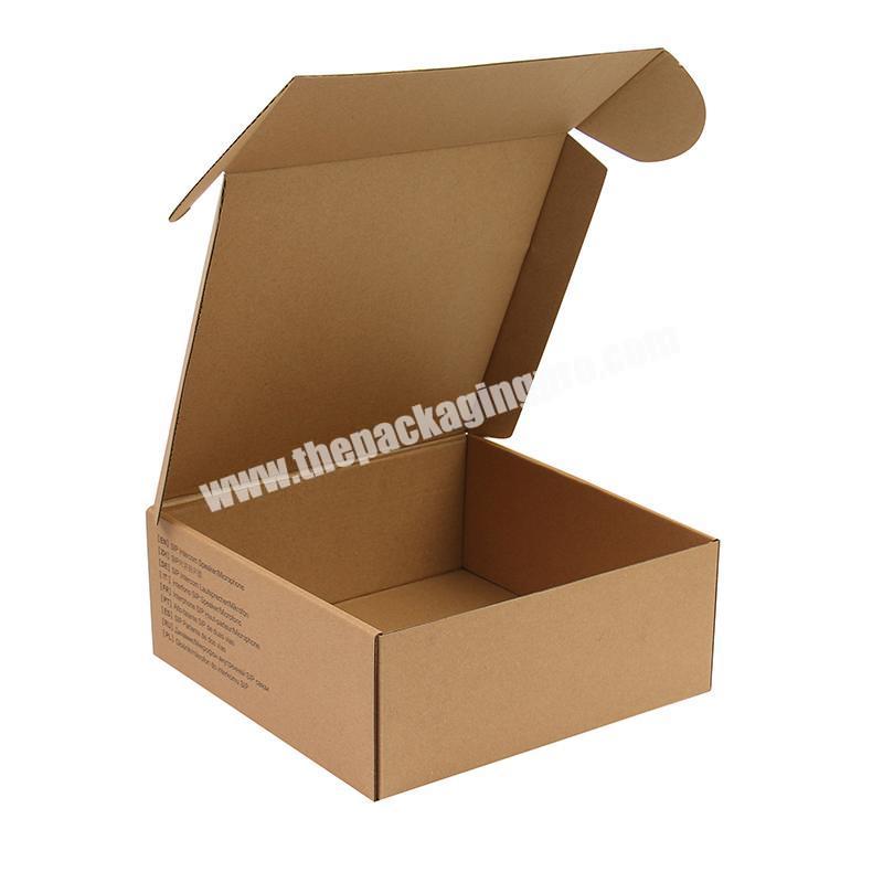 Custom Logo E-Commerce Tab Locking Mailer Boxes Wholesale Flat Corrugated Shipping Packaging