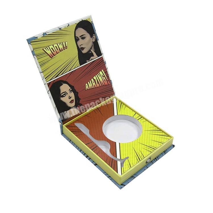 Custom logo eco friendly cardboard false eyelash gift packaging box