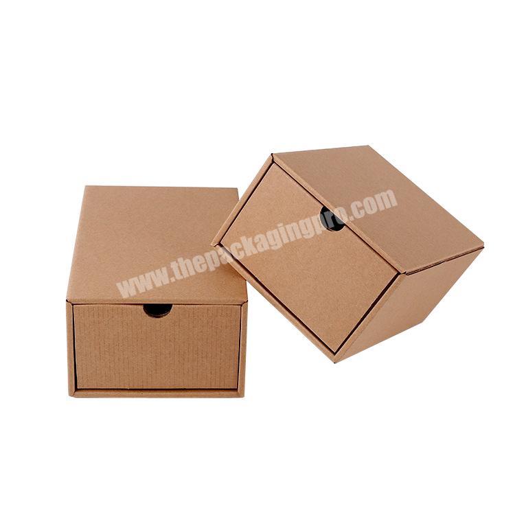 Custom LOGO Eco friendly drawer style E Flute Corrugated Packaging Carton Paper Box Package