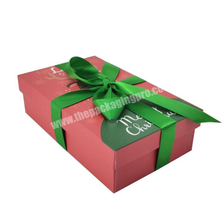custom logo eco-friendly paper gift packaging boxes for christmas