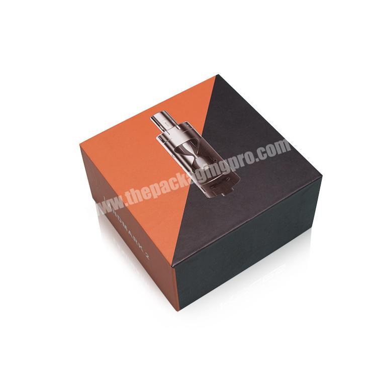 Custom logo empty small e cigarette vaping gift box packaging for retail