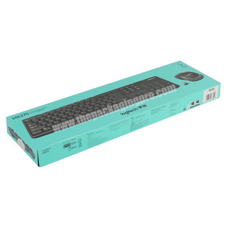 Custom Logo Flat Corrugated Computer Keyboard Cardboard Piano Packaging Shipping Box