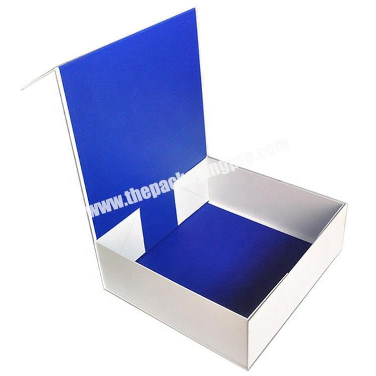 Custom Logo Foldable Shipping Boxes Magnetic Flap Lid Mailer Boxes Clothing Scarf Wedding Birthday Gift Packaging Box