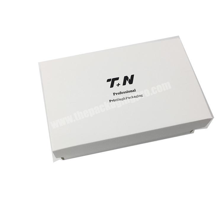 Custom logo foldable white color box corrugated Shipping paper Boxes for clothing Shoes packaging