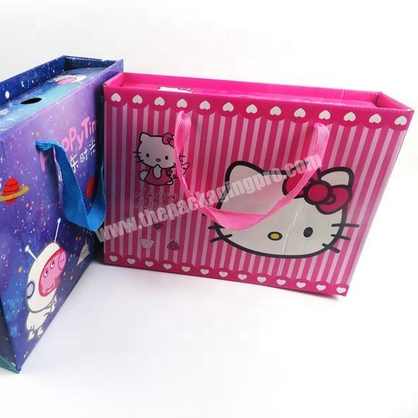 Custom Logo gift box bags set High Quality gift  Colorful Packaging Gift Box