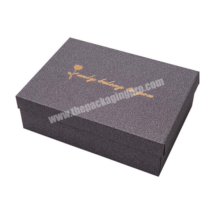 Custom Logo Gold Hot Stamping Special Paper Gift Packaging Box With Lids