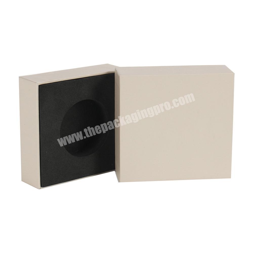 Custom logo hardcover paper cardboard paper jewelry packaging box