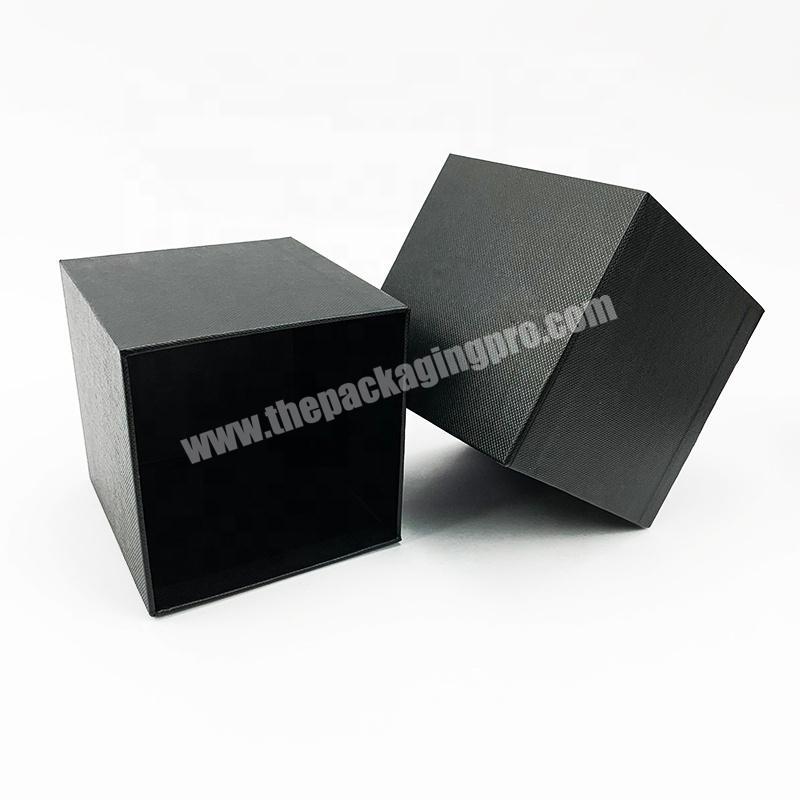Custom logo high-end black paper tea packaging box with sleeve