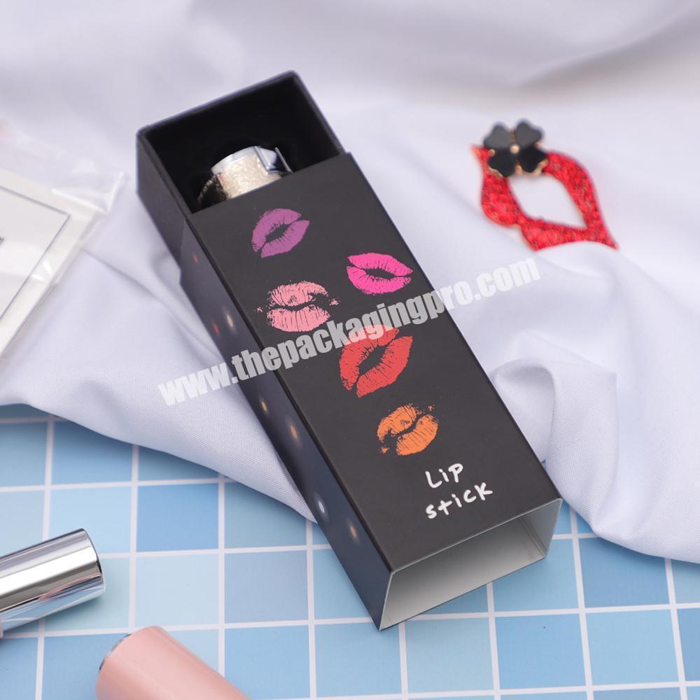Custom logo high-end empty  gold luxury matt lipstick case  tube  container