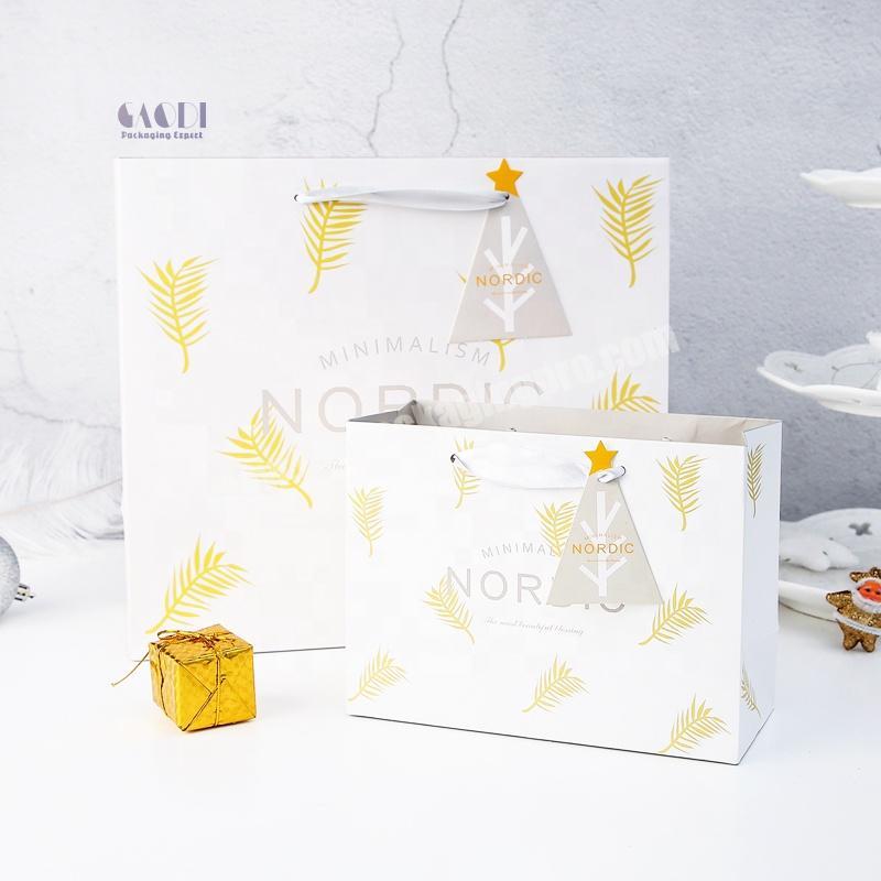 Custom Logo High Quality Elegant Gifts Packaging Paper Shopping Bag For Cosmetics