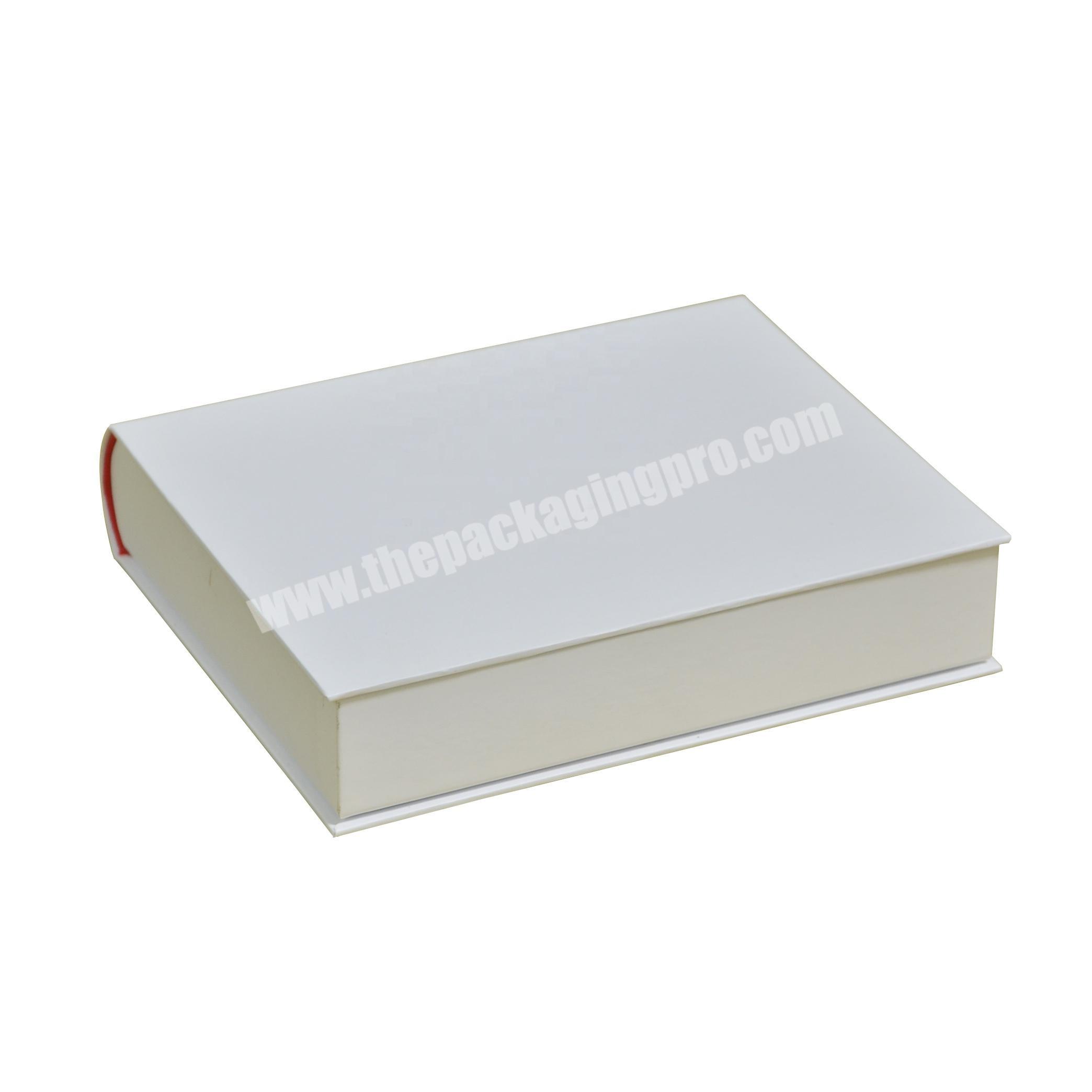 Custom Logo High Quality Folding Book Shaped Paper Packaging Clothing Gift Box