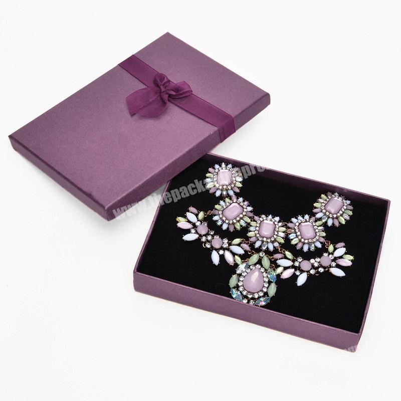 Custom Logo High Quality Letherette Paper Velvet Jewelry Earring Bracelet Box