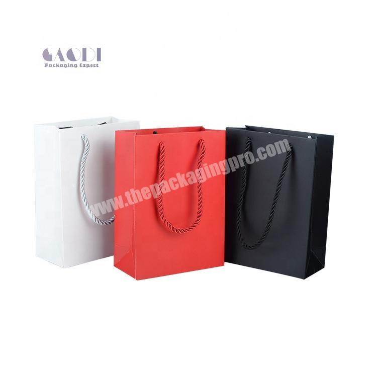 Custom Logo High Quality Printing Silk Woolen Scarf Packaging Paper Bag For Shopping