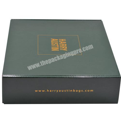 Custom logo large green paper carton box paper boxes for gift packaging