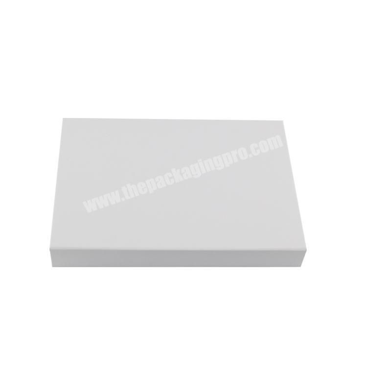 Custom logo large white magnetic folding packaging gift box for packing