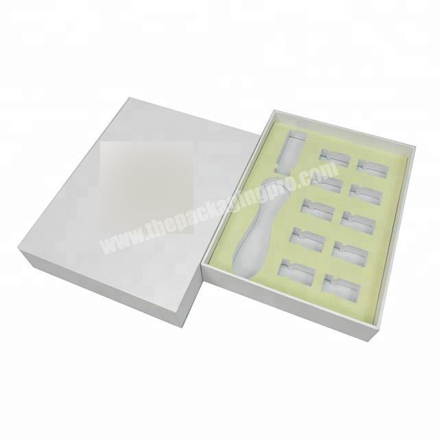 custom logo lid off two pieces rigid paperboard gift packing box