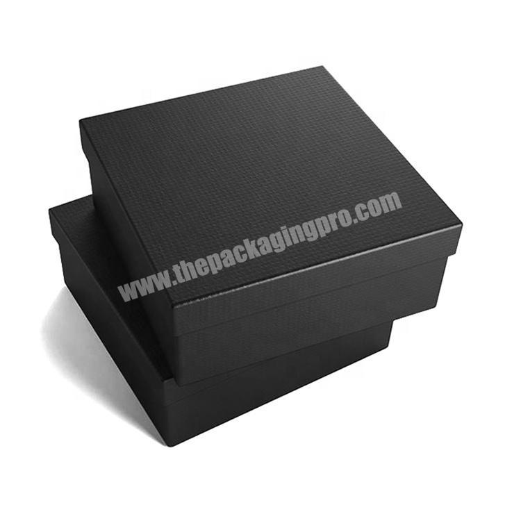 Custom Logo Luxury 2 Pieces Lid Off Rigid Packaging Square Cardboard Fancy Paper Gift Box
