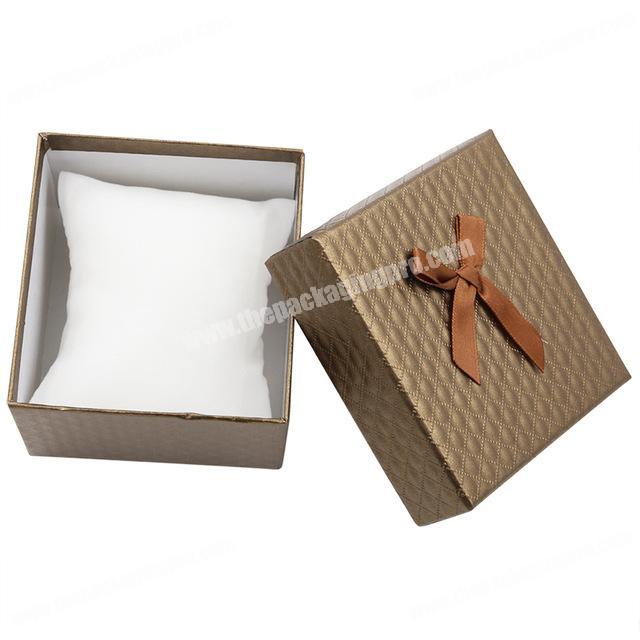 Custom logo luxury black jewelry packing storage cardboard watch mens packaging box
