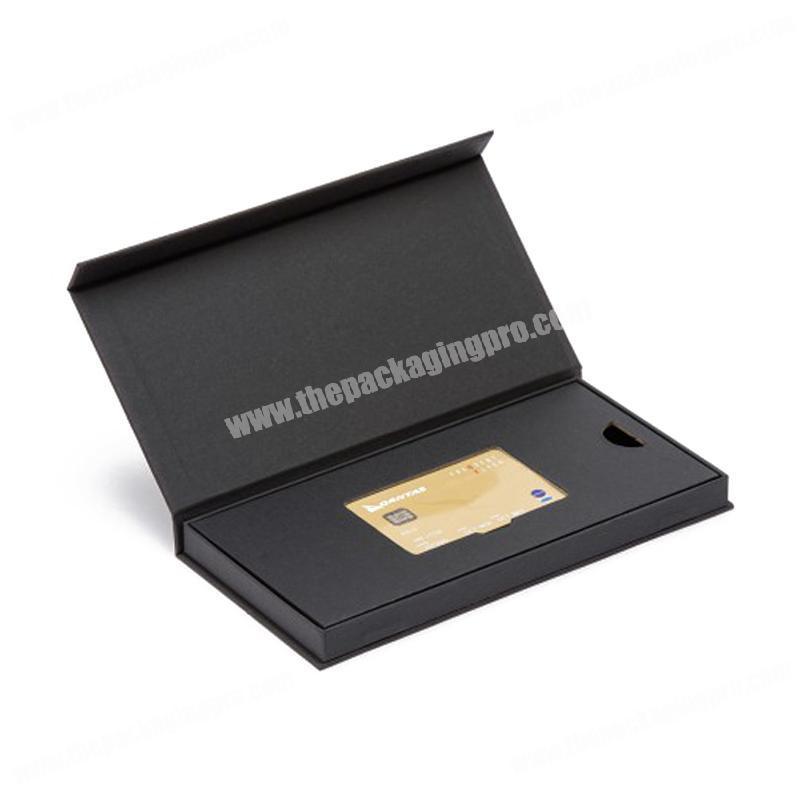 Custom Logo Luxury Book Shape Credit Card Gift Box with EVA insert