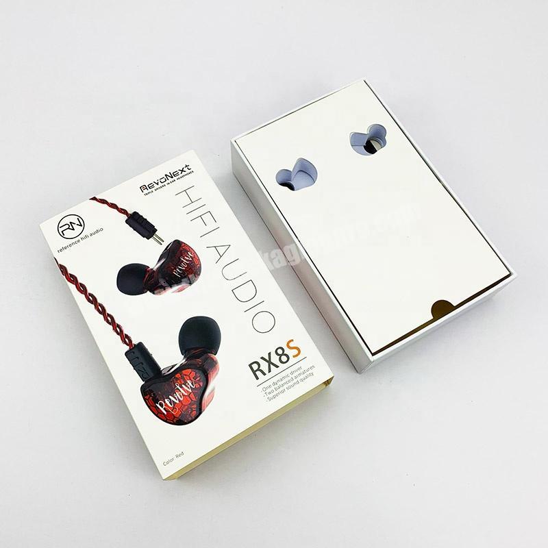 Custom logo luxury cardboard bluetooth headset paper packaging gift box with sleeve