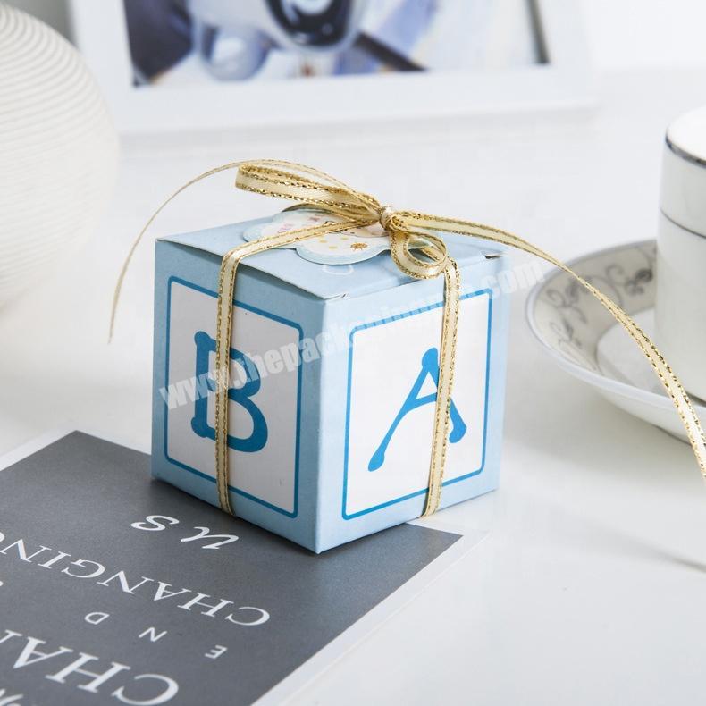 Custom Logo Luxury Cardboard Folding Gift Box With Ribbon Closure