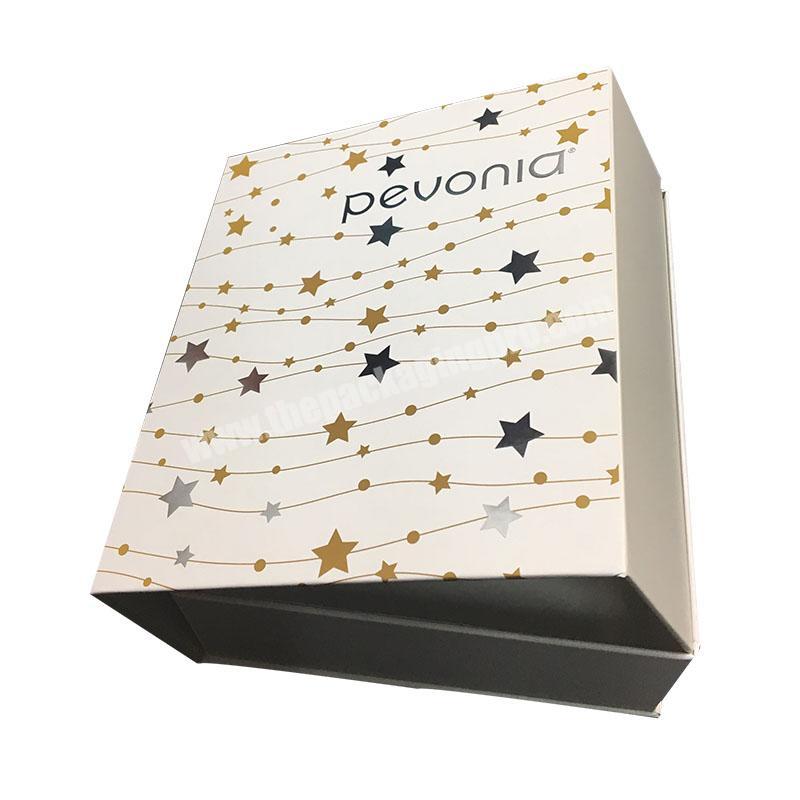 Custom Logo Luxury Cardboard Magnetic Closure Folding Gift Box for Cosmetic Perfume Scarf Dress Shoe Packaging