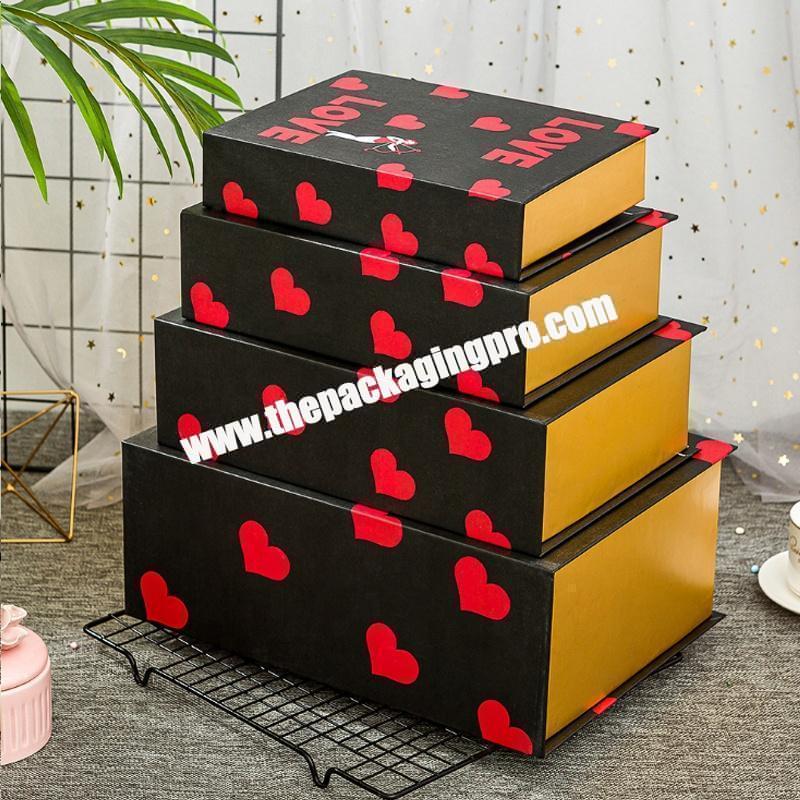 Custom Logo Luxury Full Color Printed Cardboard Packaging Pink Magnetic Folding Gift Box With Ribbon Closure Wholesale