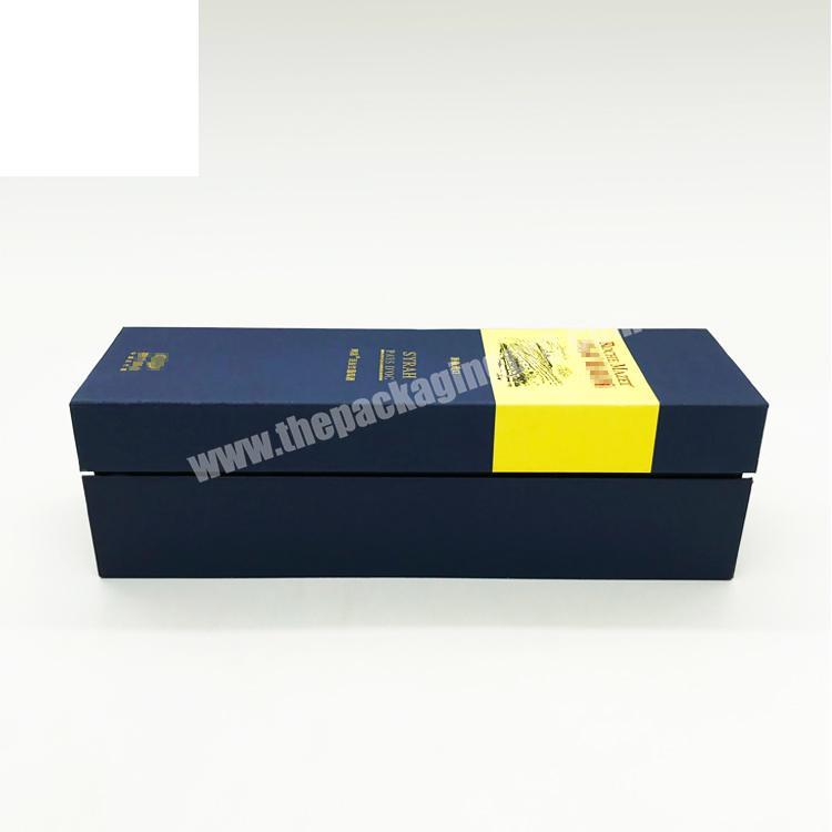 Custom Logo Luxury Gift Packaging Magnetic Closure Rigid Cardboard Paper Folding Wine Box