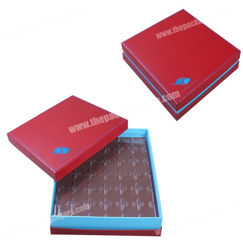 Custom Logo Luxury Hard Fancy Paper Packaging Divider Chocolate Gift box