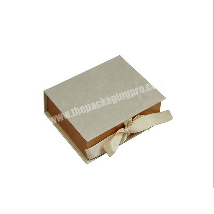 Custom logo luxury hot stamp cardboard gift leather belt cardboard gift box with ribbon