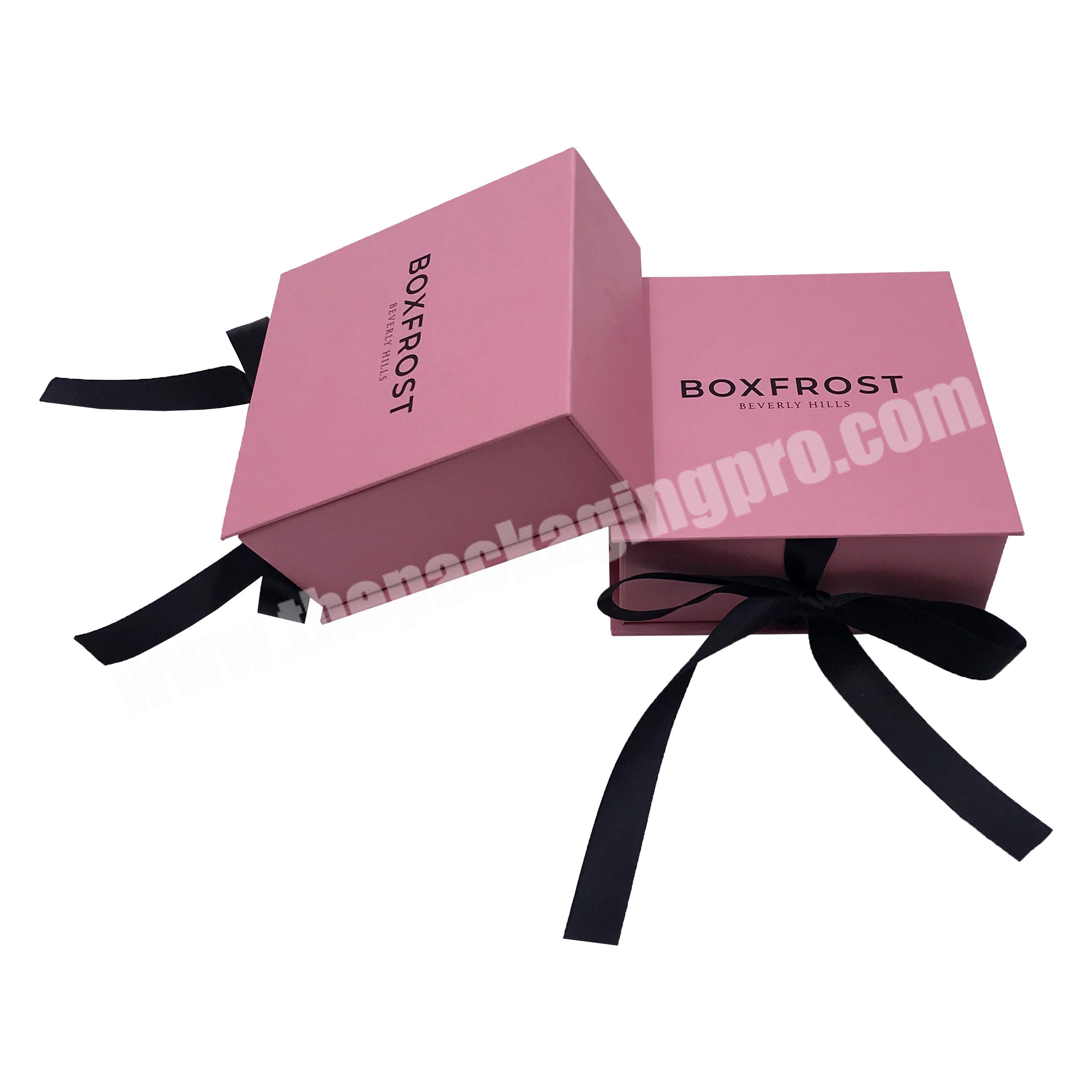 custom logo luxury jewelry gift box packaging for bracelet  high quality jewelry  printed box paper ribbon