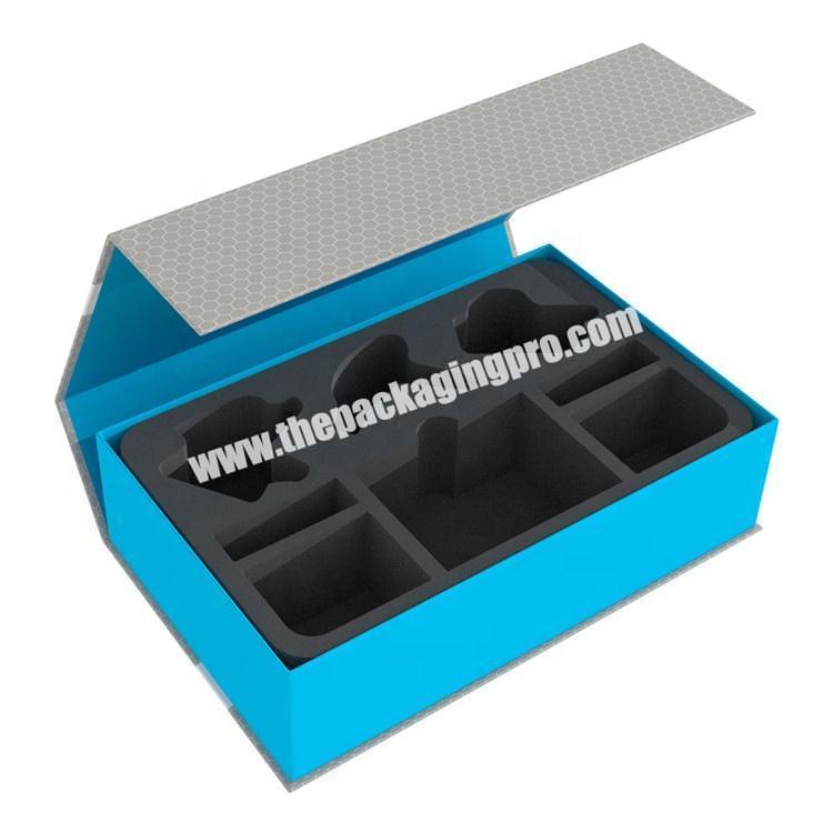 Custom logo luxury magnetic flap paper gift boxes